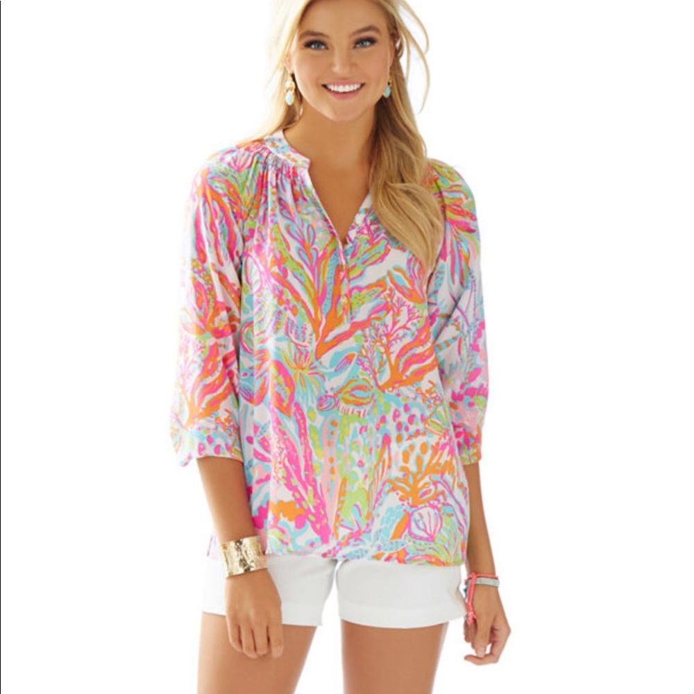 Lily Pulitzer Elsa Top - Scuba to Cuba